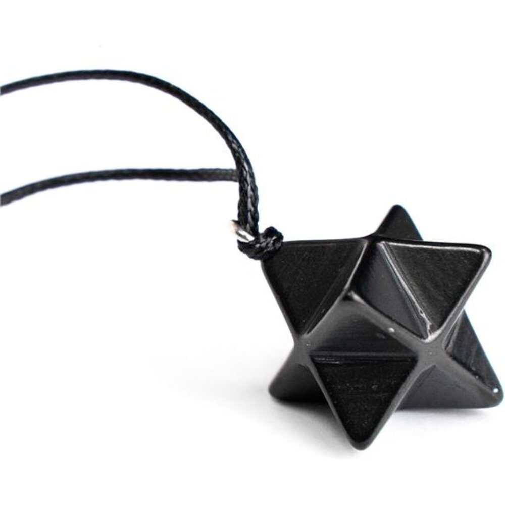 Heritage Shungite Stone Necklace | Round Shungite Pendant Amulet | Authentic